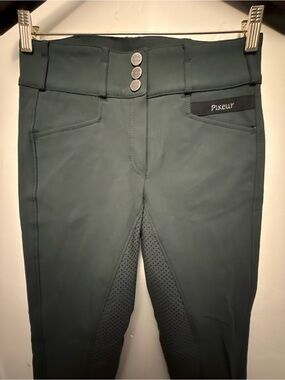 Pikeur Women's Skinny Riding Breeches in Dark Green